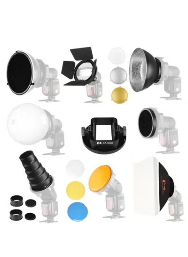 Falcon Eyes Softbox Flash Diffuser Adapter Kit Accessory for K9/K-9 Universal Mount CA-SGU Speedlite for SGA-K9 Compatible Canon Nikon - Image 2